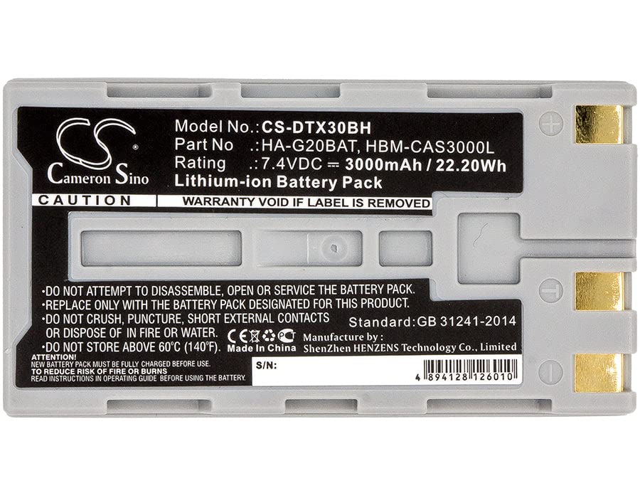 Batería VI VINTRONS para Hioki LR8510 LR8511 Z1007 miniatura 3