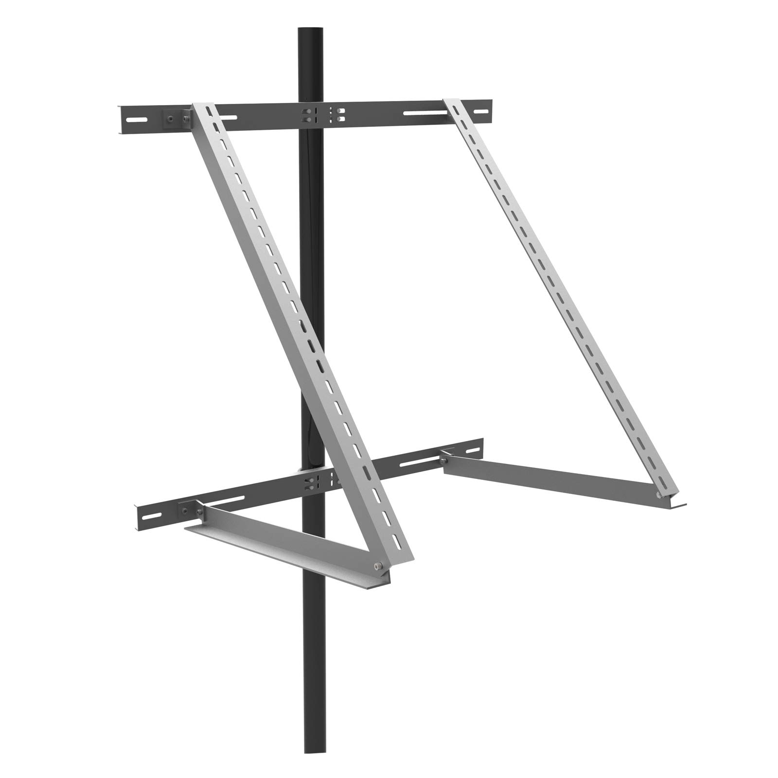 enjoy solar Supporto a palo regolabile in alluminio 30°-60° per pannello solare singolo larghezza 100-680 mm