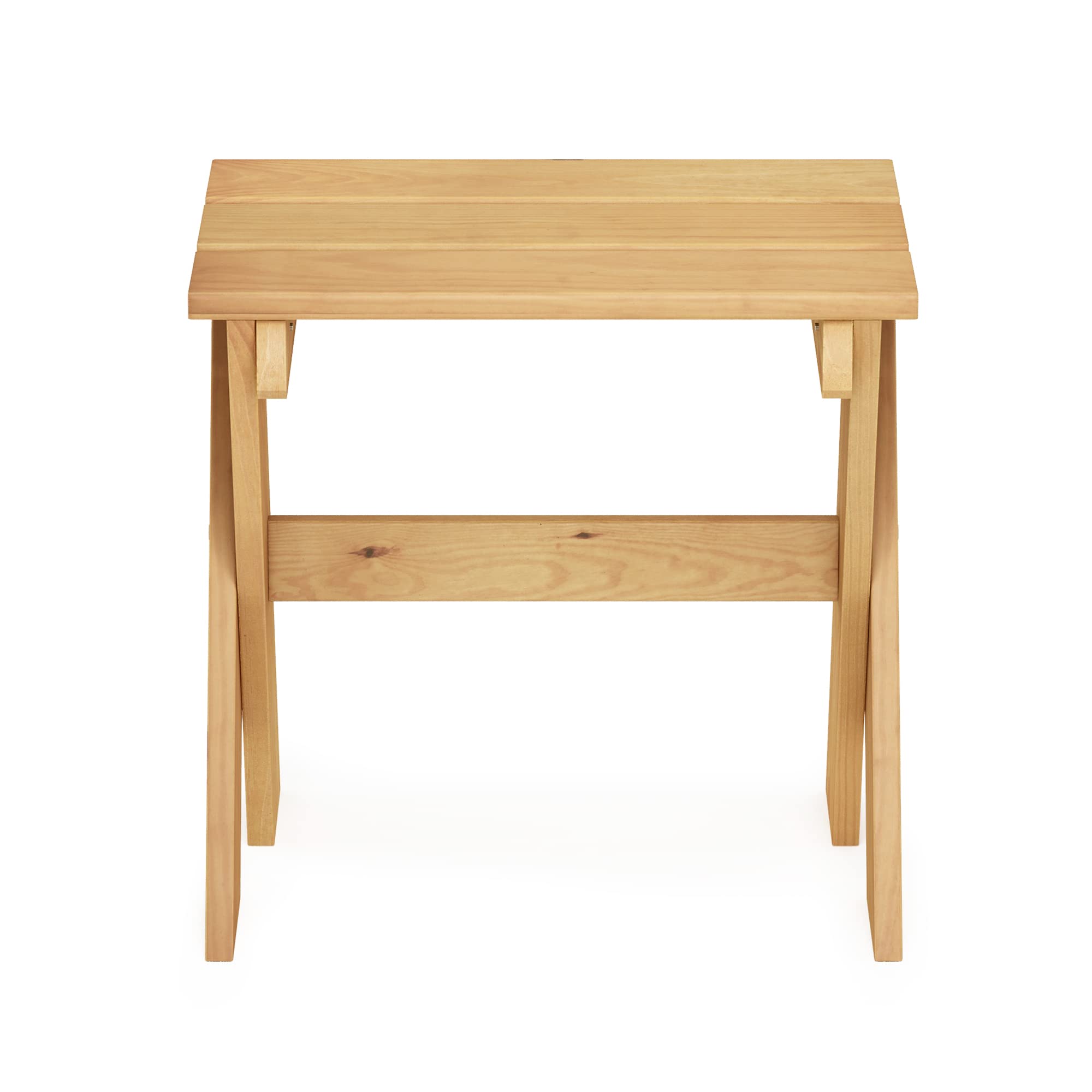 Furinno Tioman Table d'appoint avec Support pour Fleurs, Bois de Pin, 45,2 (W) x 43,9 (H) x 35,1 (D) cm