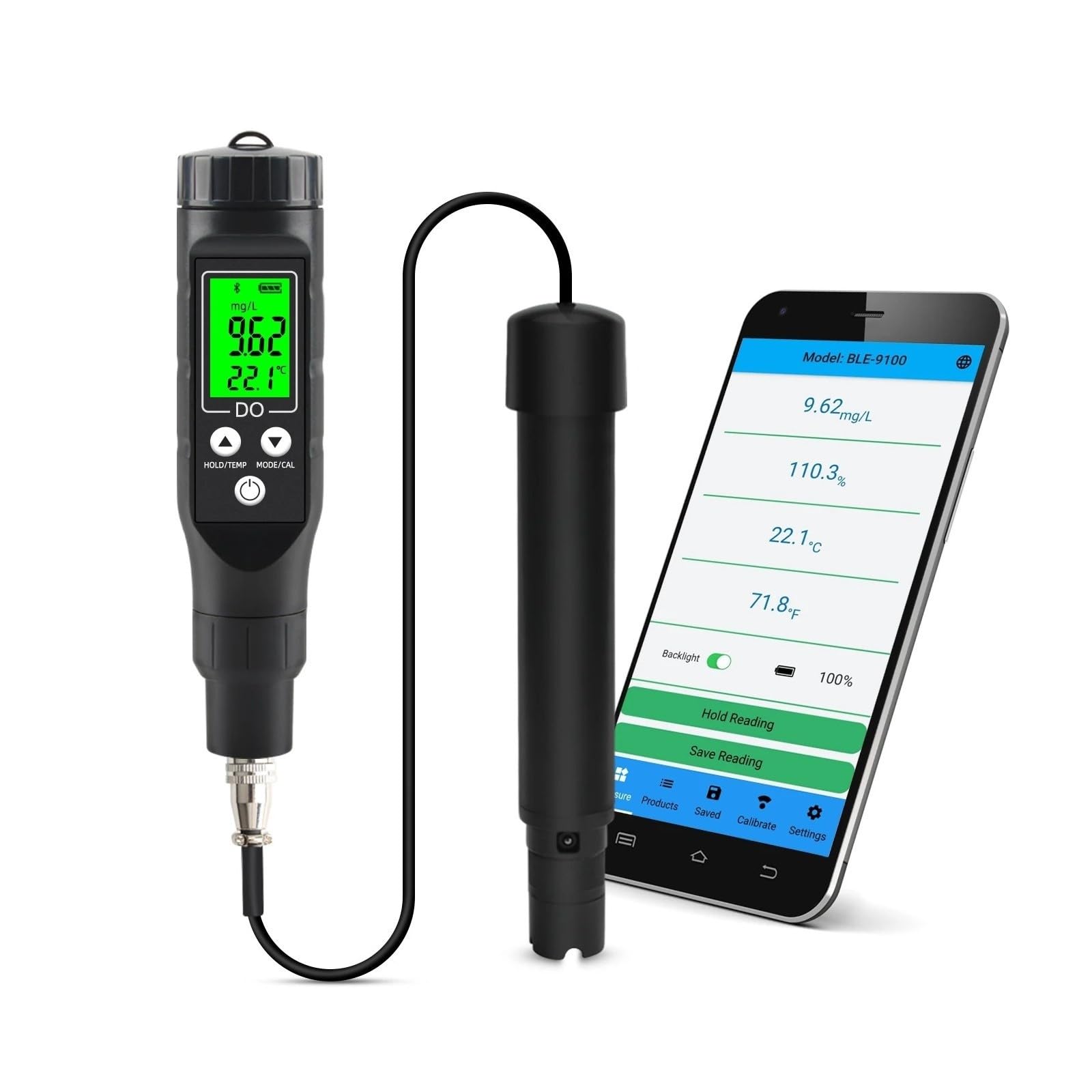 Messgerät for Gelösten Sauerstoff BLE-9100 Mit LCD-Display
