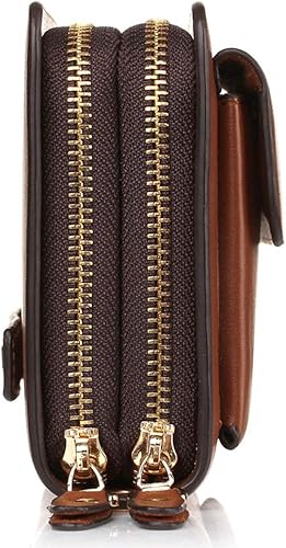 Miniatura 4 de Bolso de mano grande de cuero largo para hombre, cartera de viaje, pasaporte, funda para teléfono celular, tarjetero de crédito, carteras