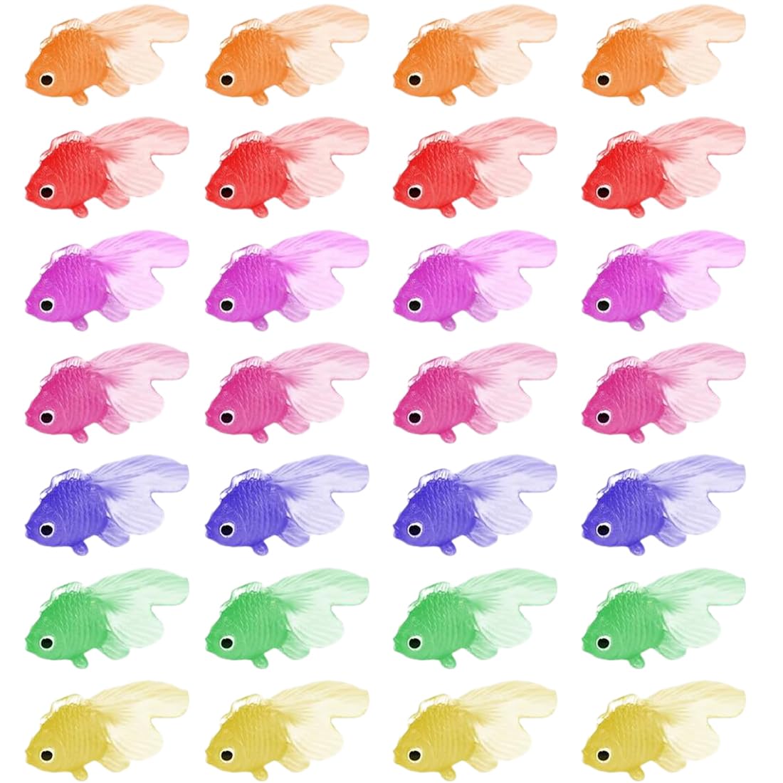 28 pcs Poissons artificiels en Plastique réaliste pour Aquarium