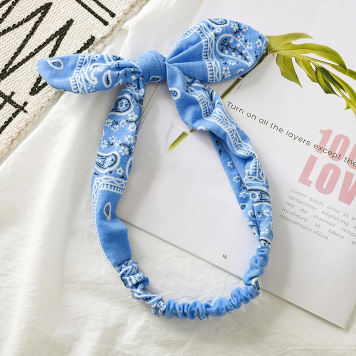 minkissy 18pezzi Fasce Per Con Nodo Fiocco Cerchietti Elasticizzati Per Ragazze Accessori Chic Per Feste e Uso Quotidiano Colori Variati Per Studenti e Donne