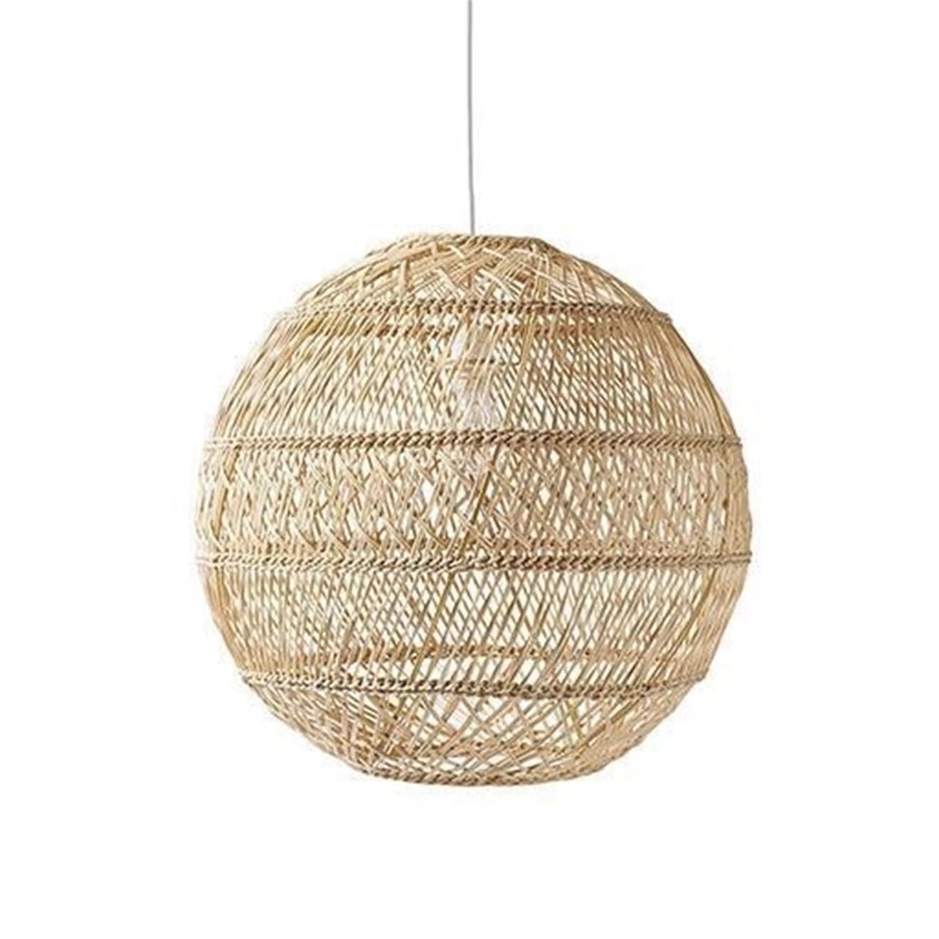 CSSYKV Kitchen Island Sink Rustic Pendants Rattan Farmhouse Chandelier Country Large Pendant Fixture Shades American Barn Lighting Fixtures for Dining Room Foyer Living Room 19.7''