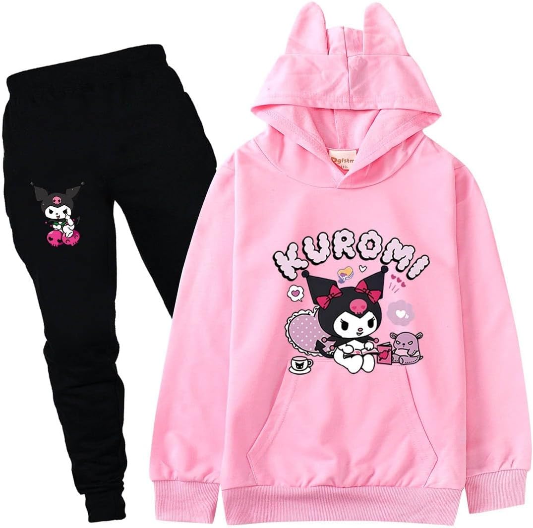 Anime Hoodie Sweatshirt and Sweatpants 2 Piece Outfits...