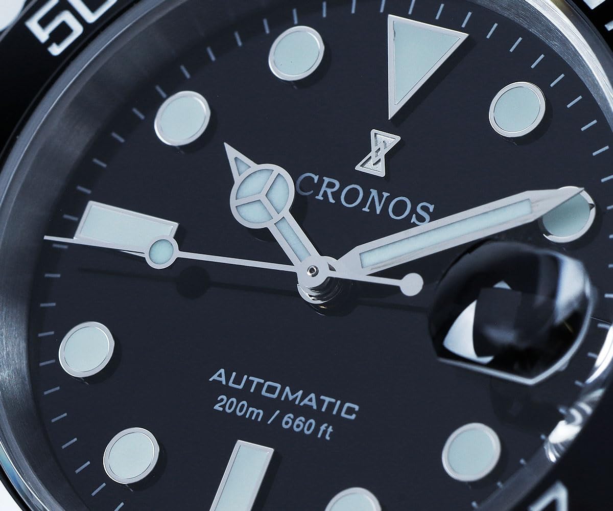 TACTICAL FROG Cronos L6045 40mm Dive Watch 9015 Automatic Movement Men Watches Sapphire Glass Diver 200M