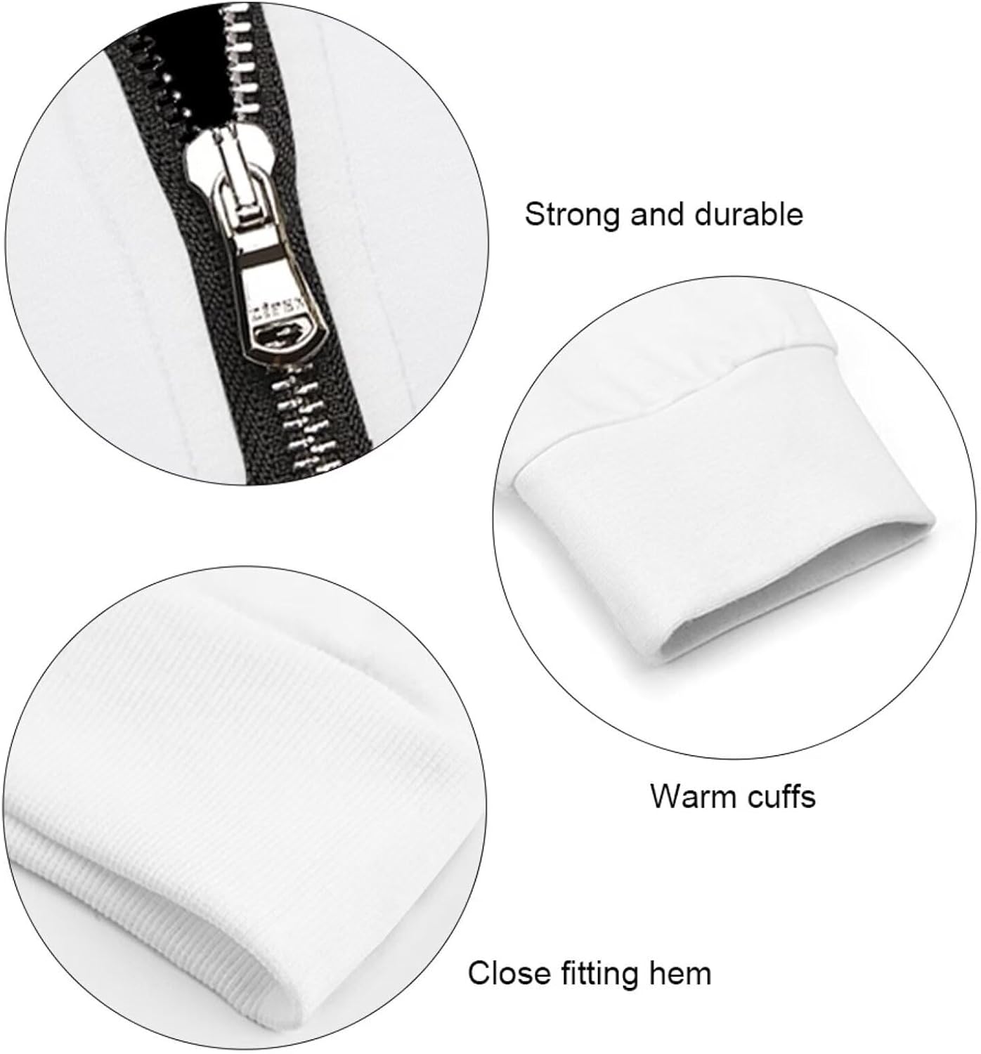 WELLFLYHOM Women's Full Zip Up Hoodie Long Sleeve Hooded Sweatshirts Kangaroo Pockets Oversize Jacket Coat for Fall Spring - Image 5