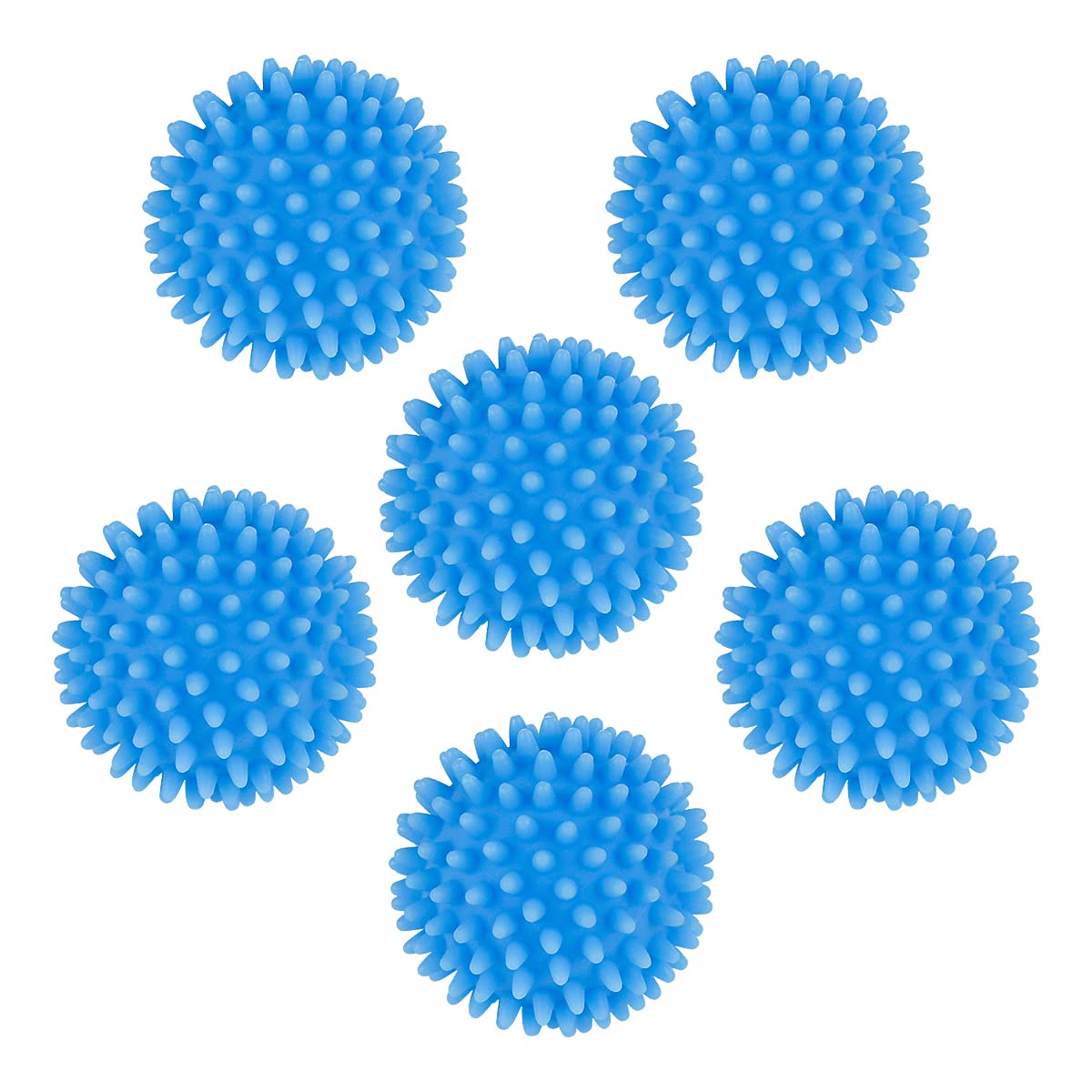 Tenalleys 6 Pcs Dryer Balls, 2.5 in Reusable Laundry Soften and Fluff Laundry Washing Balls (Blue)