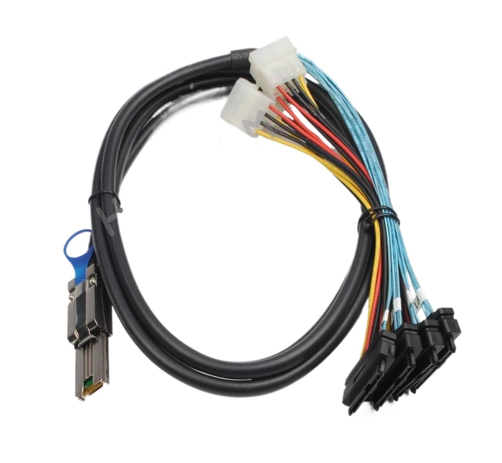SFF-8088 a SFF-8482 SAS Cable SATA MI-N 26Pin SFF 8088 a 4 8482 29Pin con de alimentación grande pines 100CM/200CM(1M)