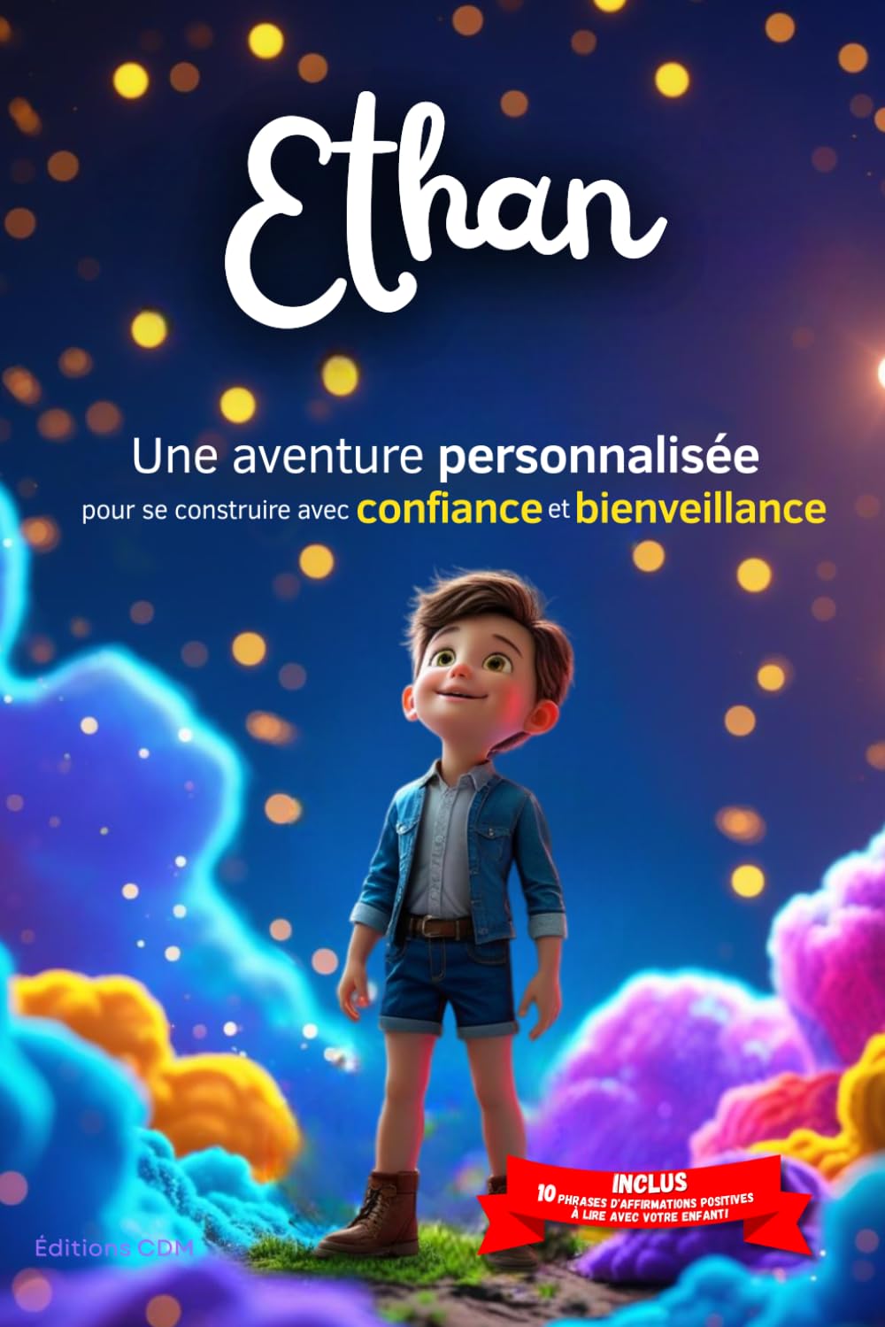 Ethan découvre le monde: Livre personnalisé prénom, belles leçons de vie, mini-histoires magiques, aventures, confiance en soi, affirmations ... en famille, endormissement paisible : Ethan