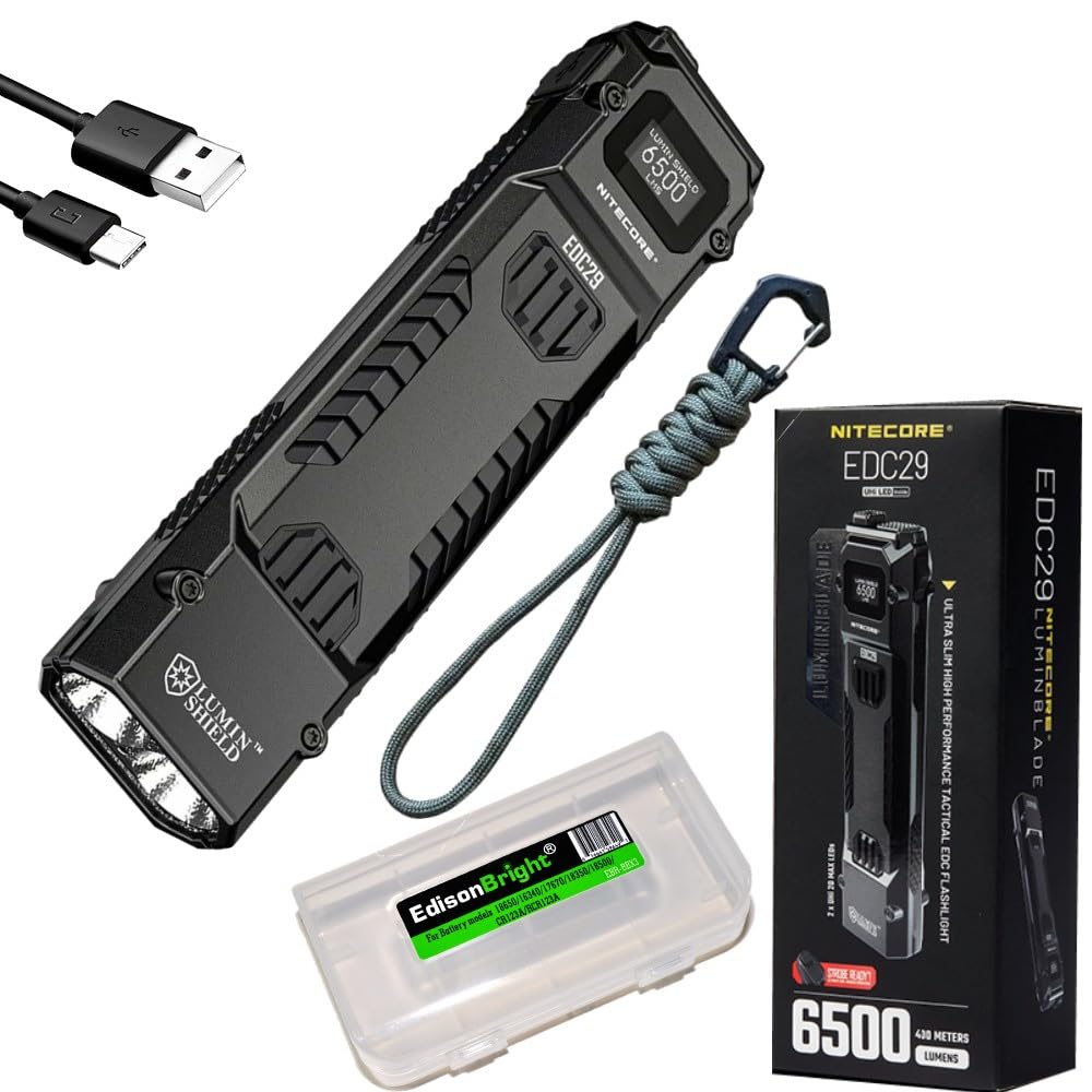 Nitecore EDC29 6500 Lumen USB Rechargeable Flat Slim Body
