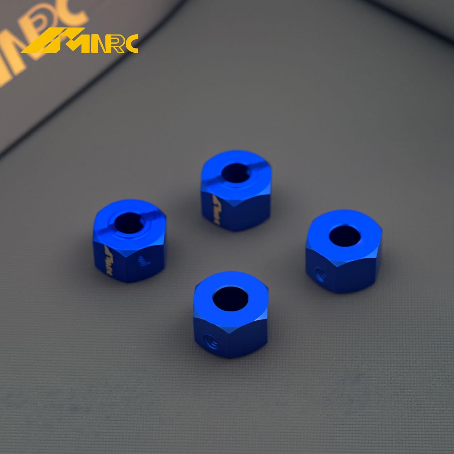 6061 Alum 4Pcs Wheel Hub Hex for 1/16 Mini Maxx Minimaxx 4WD RTR RC Car Upgrades Part Blue
