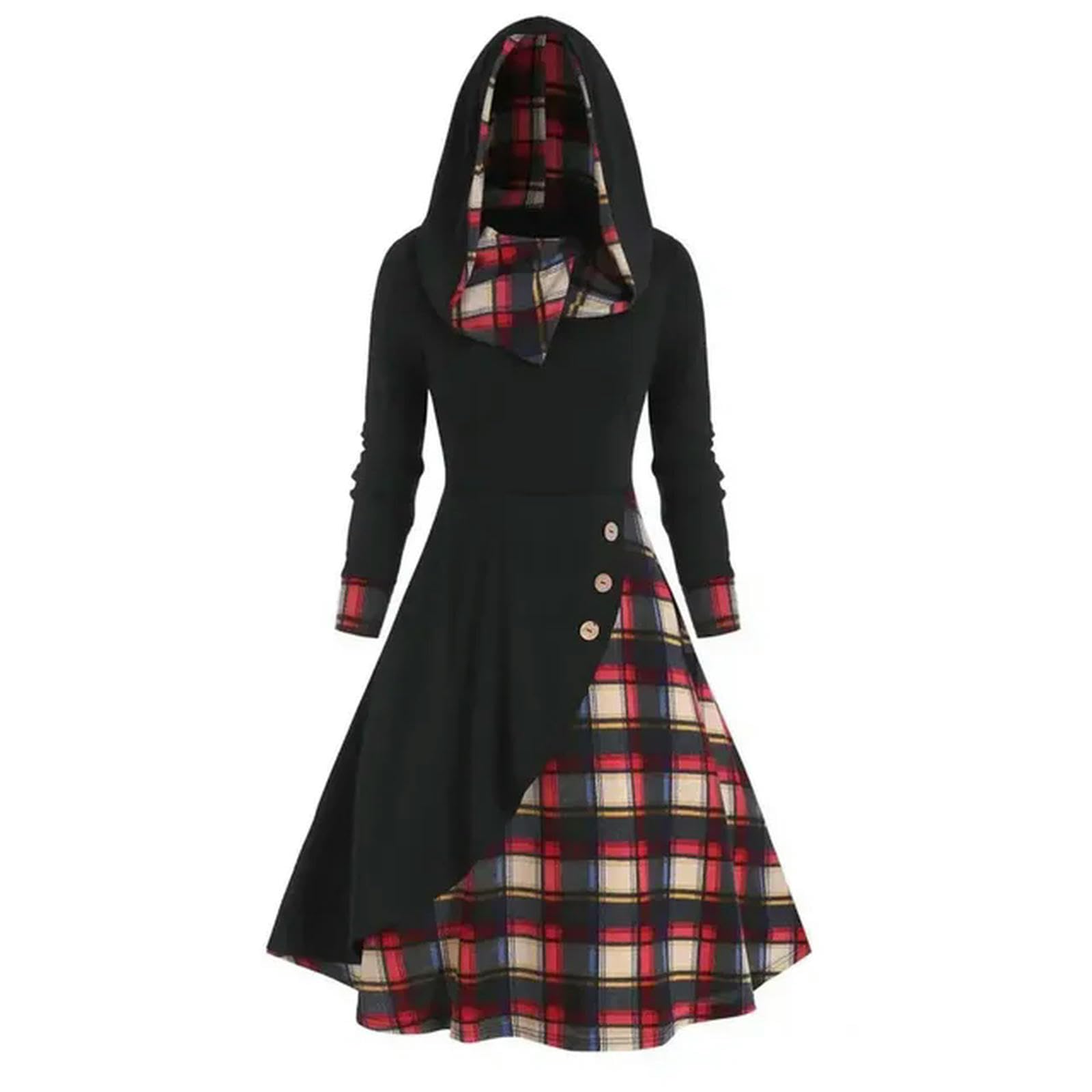 Robe à capuche pour femme et col fourrure idéal pour vos sorties