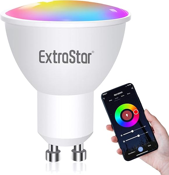 EXTRASTAR GU10 Lampadina LED RGBW Smart