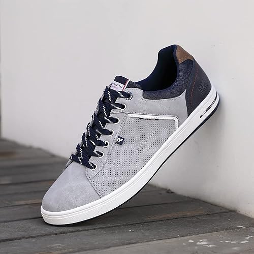 Miniatura 9 de AX BOXING Zapatos casuales para hombre, zapatillas de deporte de moda, transpirables, cómodas, zapatos para caminar para hombre