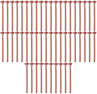 65/75mm Copper Nails for Killing Trees Stump Root, Stump Removal Spikes Hardware Nails for Trees, Long Pure Copper Nails Bulk with Drill, (50 PCS stump nails (65MM) D)