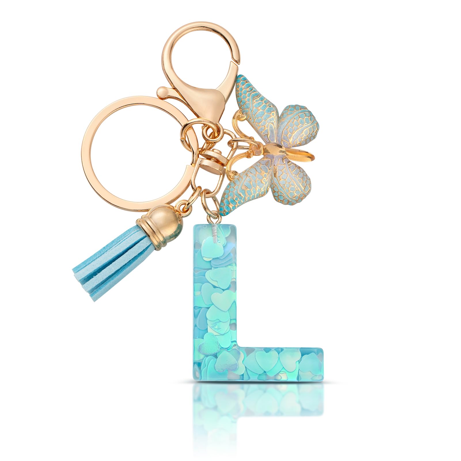 CHUQING Schlüsselanhänger Buchstabe Mädchen Schlüsselanhänger mit Anfangsbuchstaben Anhänger Schlüssel Letter Keychain für Frauen Damen