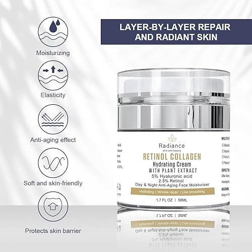 Miniatura 6 de RADIANCE Crema intensa de retinol natural para la cara Crema de retinol para la cara hidratante facial Anti-envejecimiento hidratante facial crema