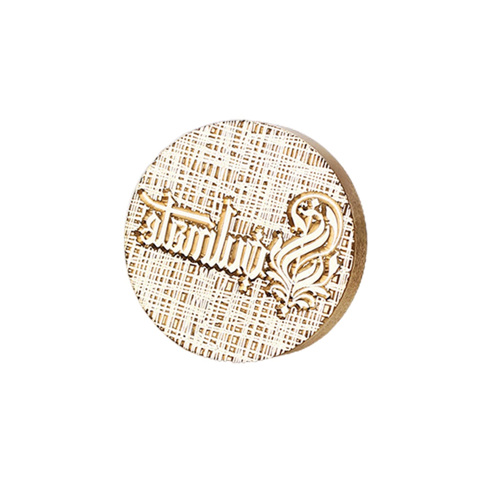 Tsophreniq English Phrases Sealing Stamp Wax Seal Stamps Brass-Words for Envelopes Invitations Cards Decorations English Flower words