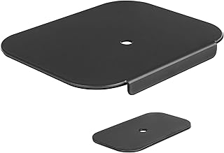 アーキス(Archiss) モニターアーム補強プレート 固定 (クランプ式/グロメット式 対応) 傷防止 デスク保護 滑り止めシート付 ブラック AS-MABO05