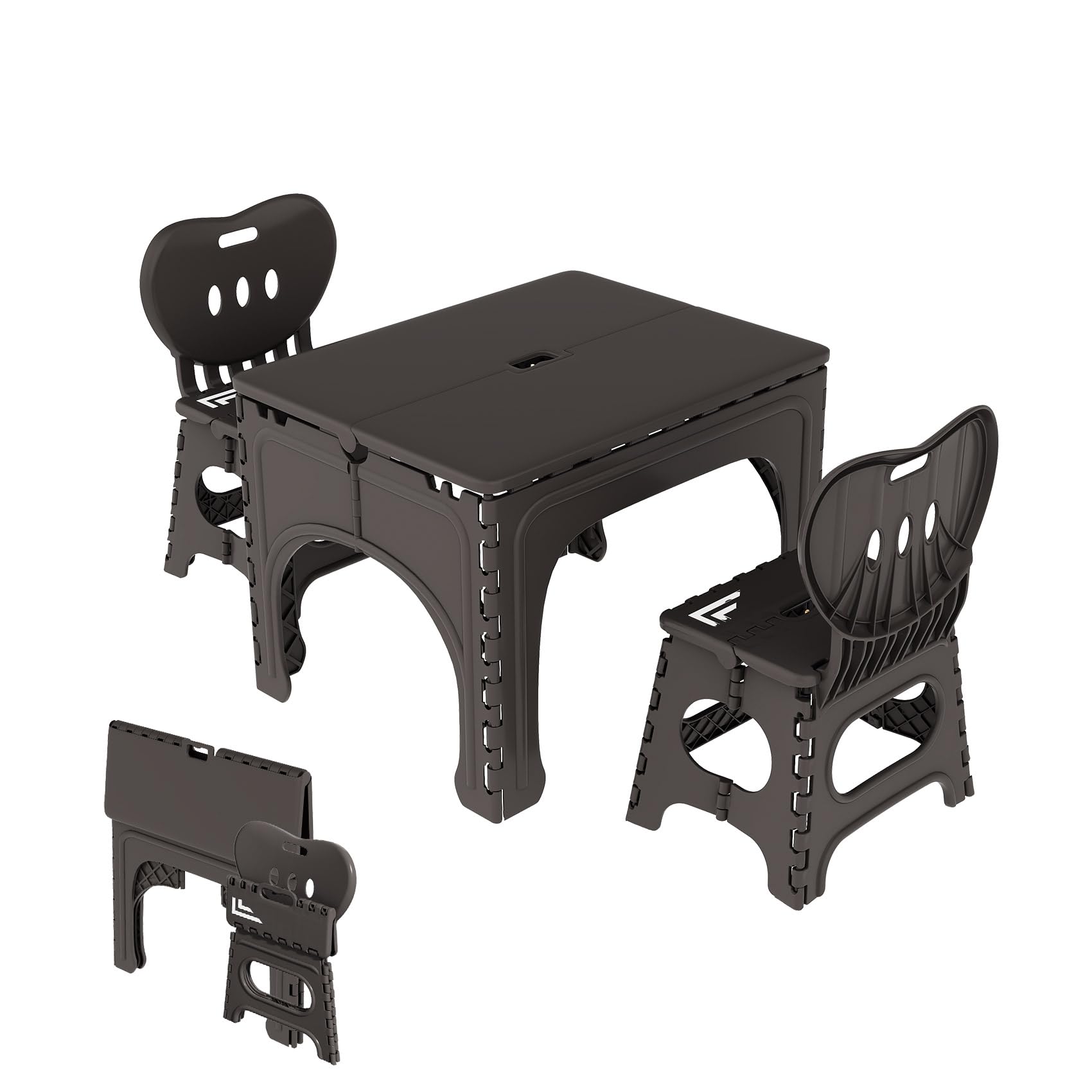 Amazon.com: UNICOO® Kids Folding Table and Chairs Set, Kids Table