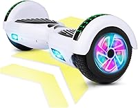 Vista 1 de Patinete autoequilibrante de 16.51 cm con altavoz y luces LED rojas