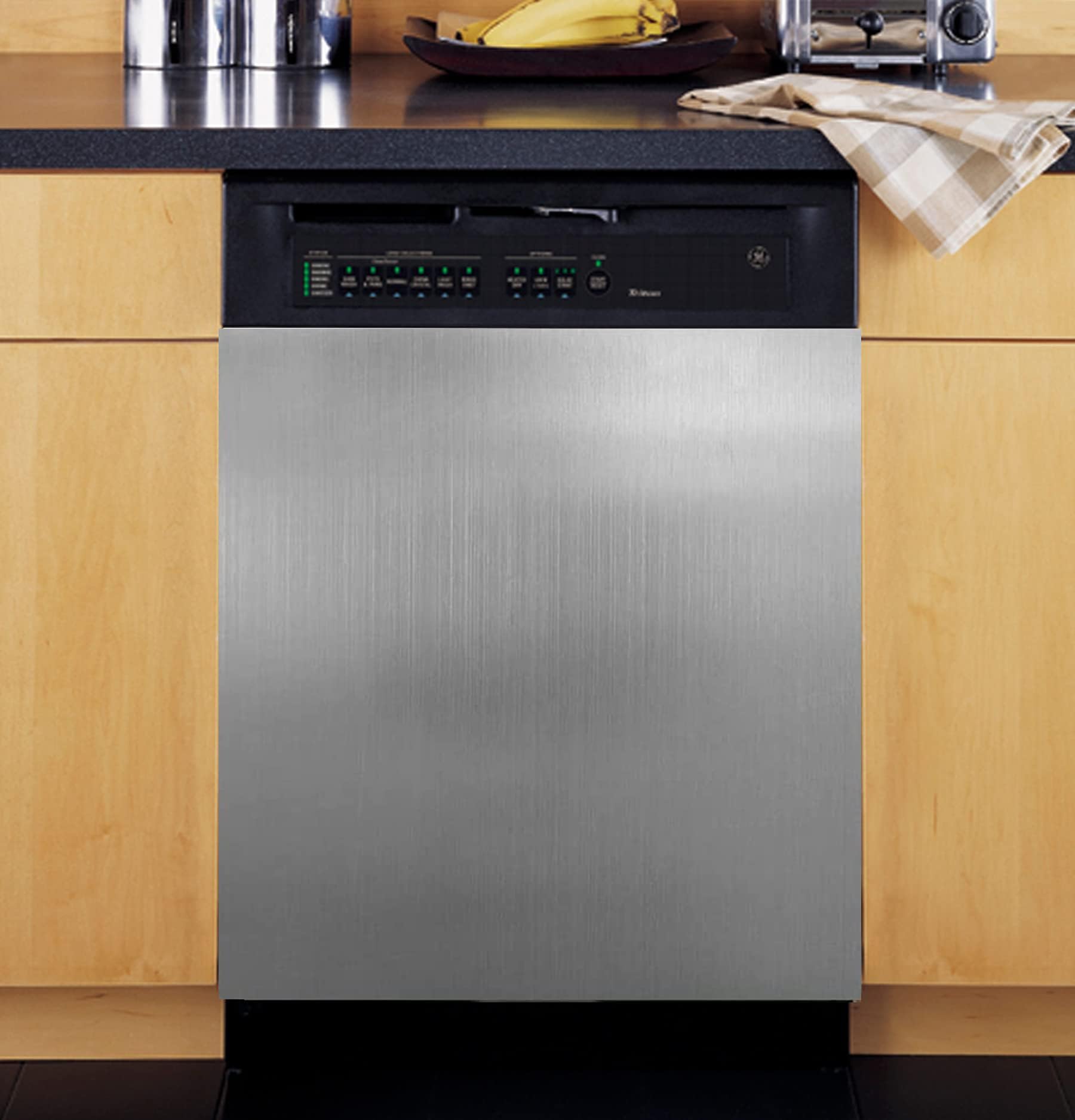 Appliance Art Instant Stainless Large Magnet Dishwasher Cover | Easily Trimmable (23.5" x 30")