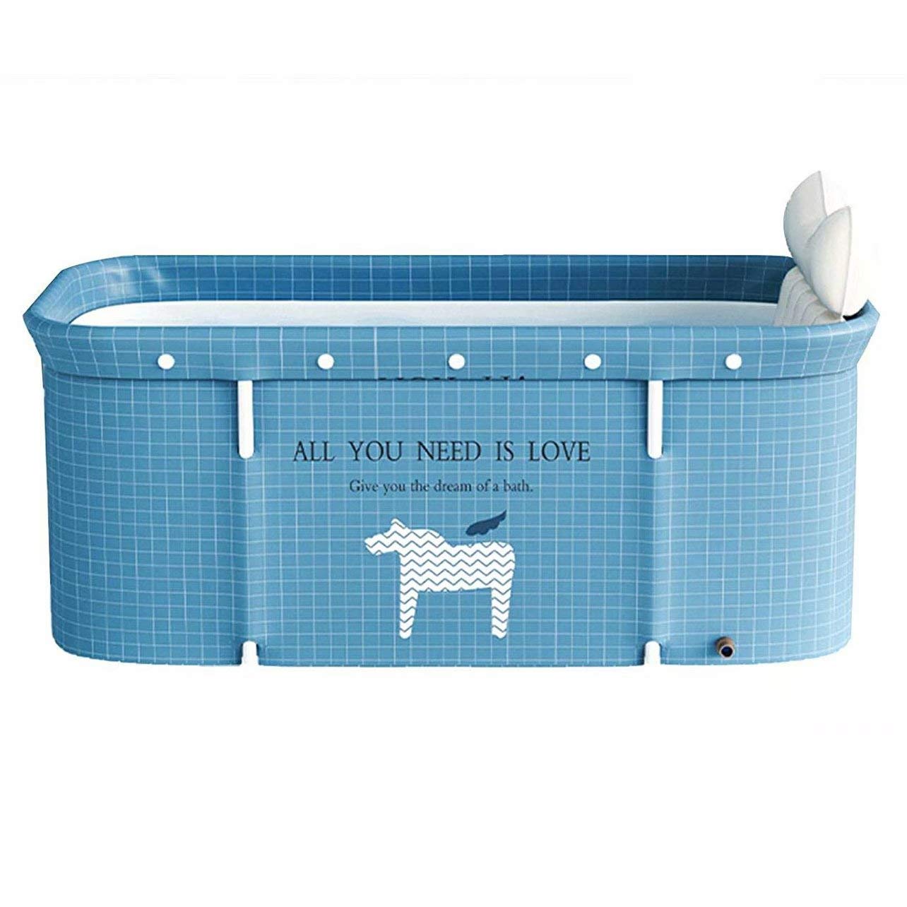 Baignoire pliante portable adulte KLUFO grande capacité motif licorne
