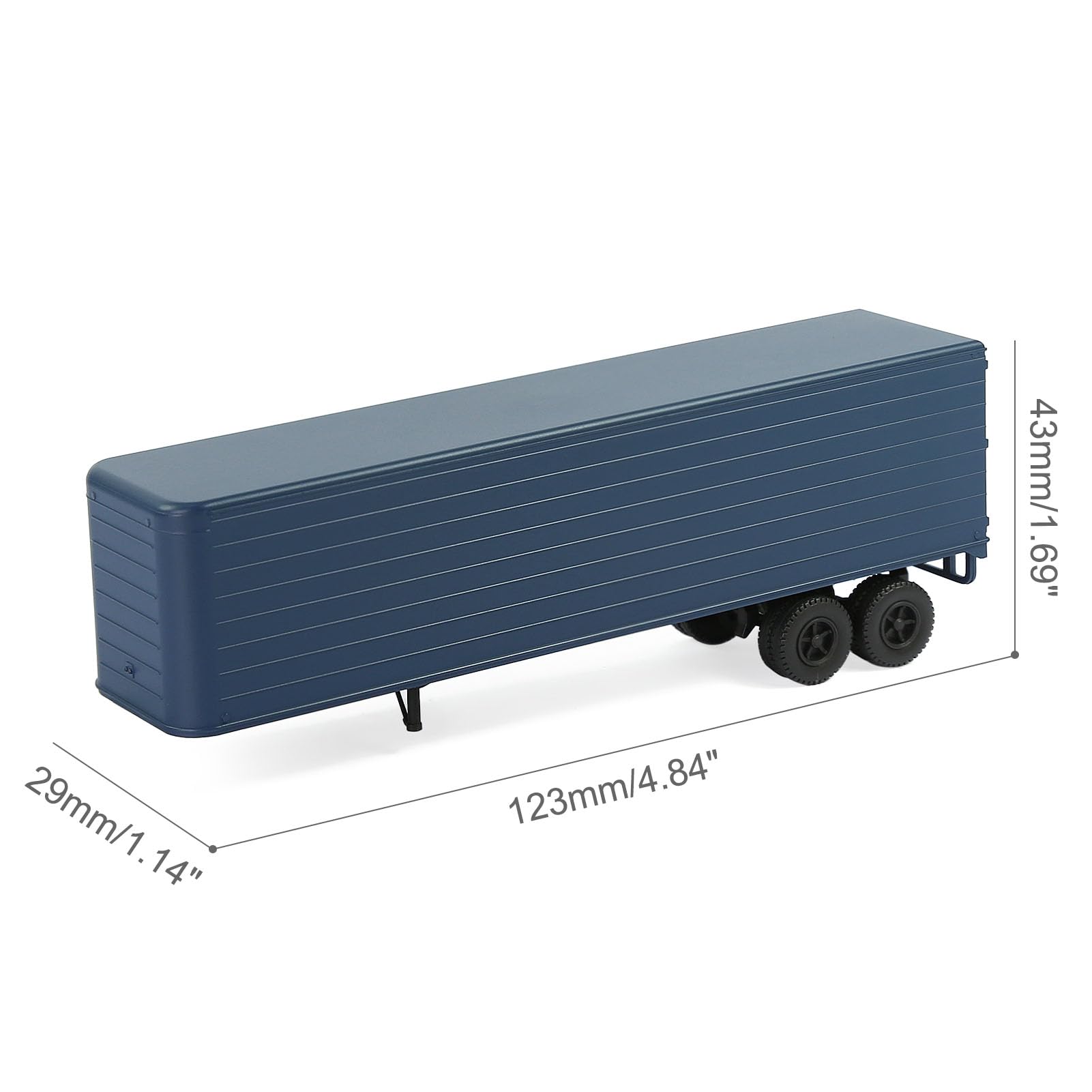 C8765 2 unità rimorchi HO scala 1:87 modello rimorchio per modellismo ferroviario trattore (blu scuro)