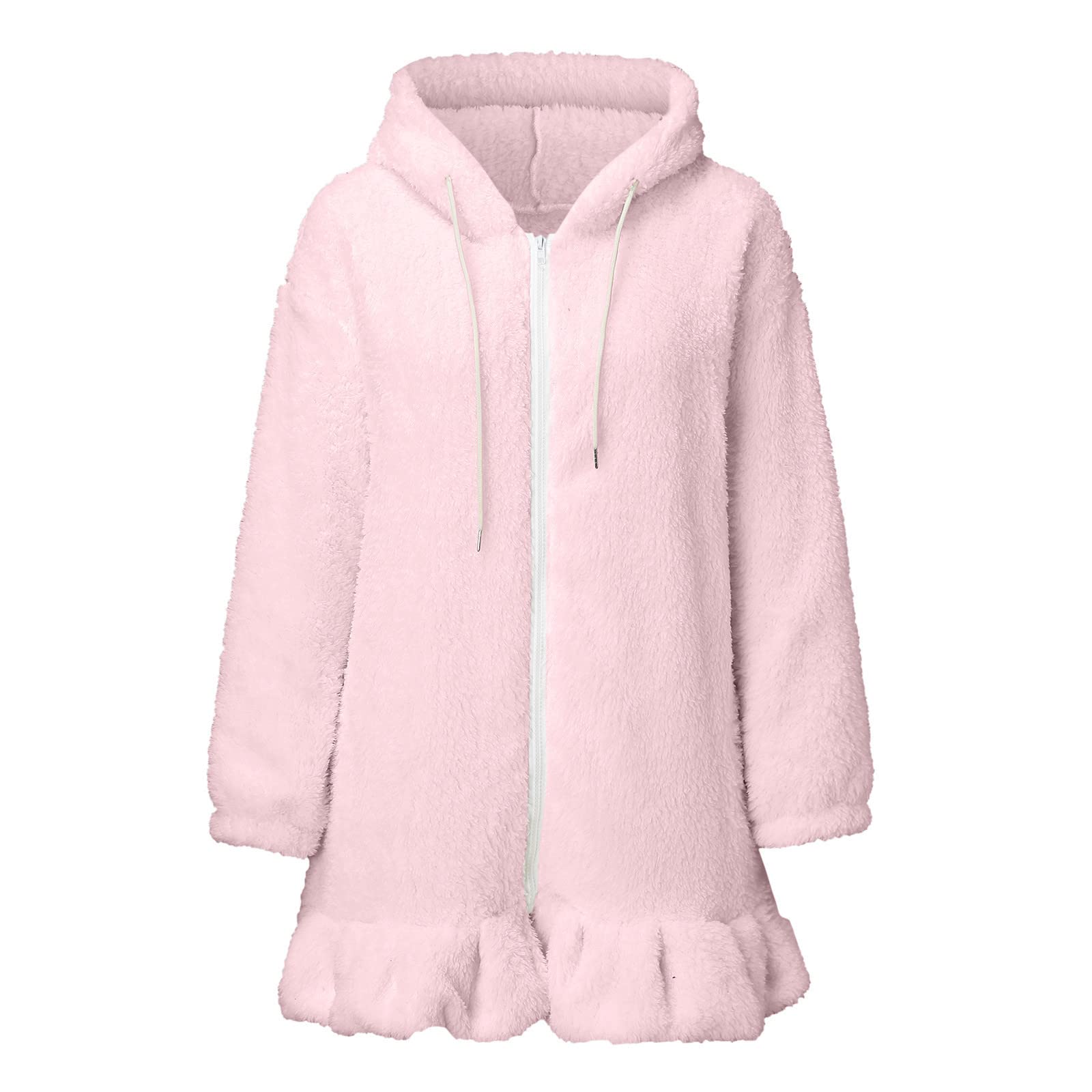 Bunny Hoodies mit Hasenohren, Kapuze, Kaninchenohr-Hoodies mit Ohren, durchgehender Reißverschluss, niedlicher Hasenohr, leichte Hoodies für Frauen, Tier-Hasenohr-Hoodie, Hoodies mit Ohren