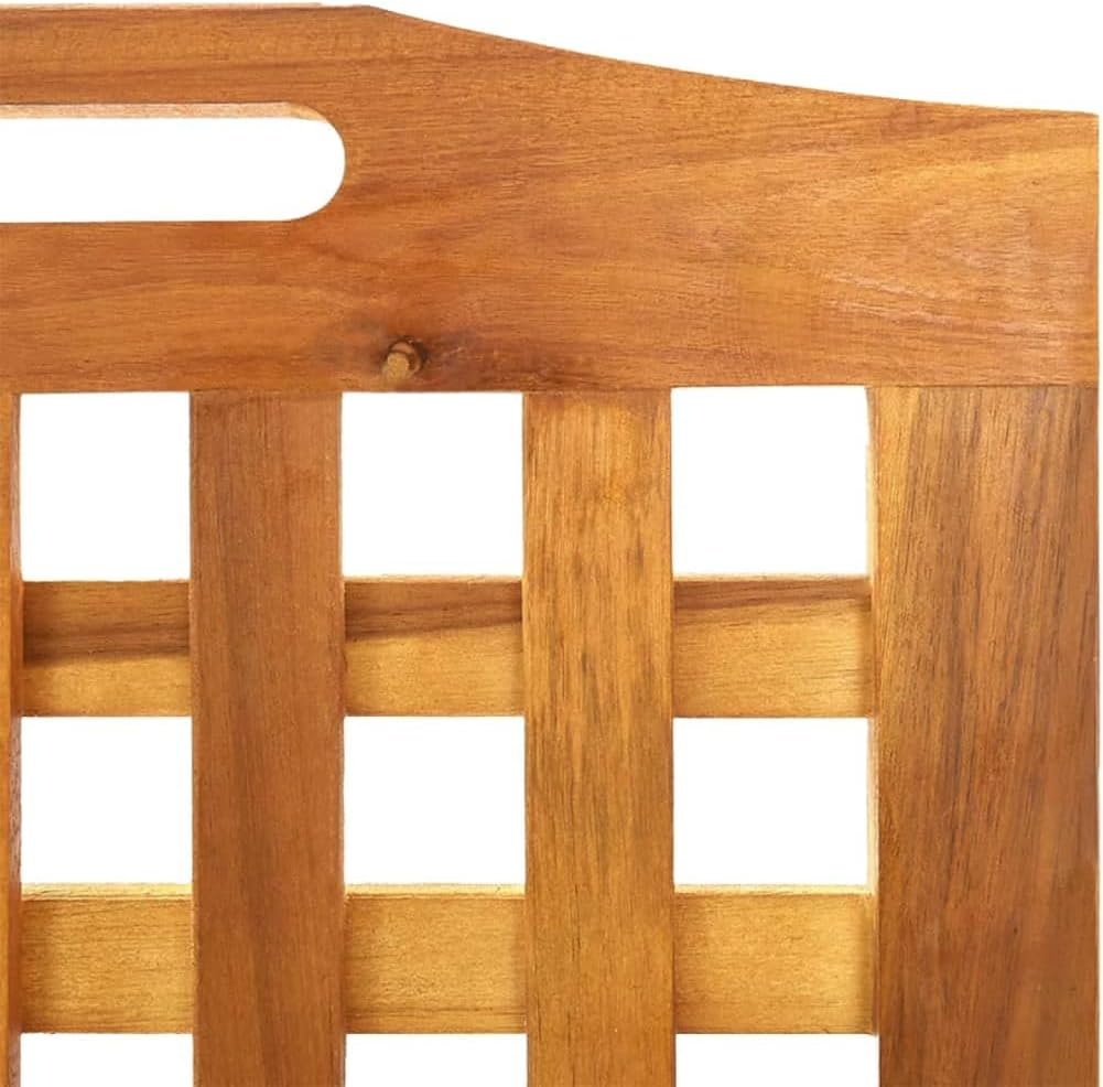vidaXL 3 Panel Room Divider, Folding Privacy Screen for Room Separation, Room Divider Screen for Home Office, Farmhouse Style, Solid Wood Acacia