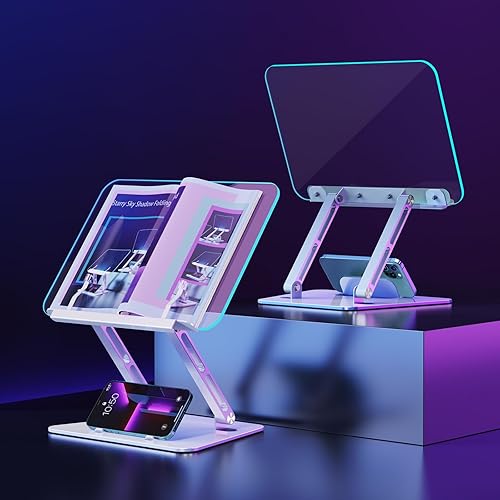 SEZQMA Soporte ajustable para libros para lectura, brazo mecánico articulado multiarticulado, soporte para libro de cocina, soporte para libro de