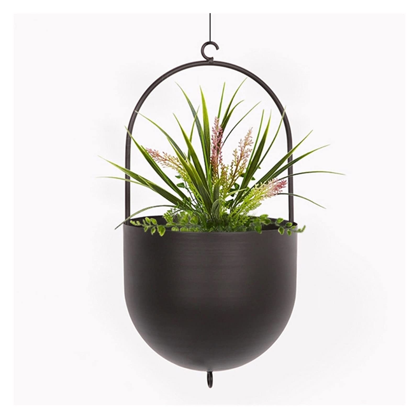 HASMI Jardiniere Balcon Métal Suspendu Fleur Pot Plante Plante Panier Succulent intérieur plantons muraux muraux muraux Maison Jardin Balcon décoration Pot Suspendu Plante Interieur