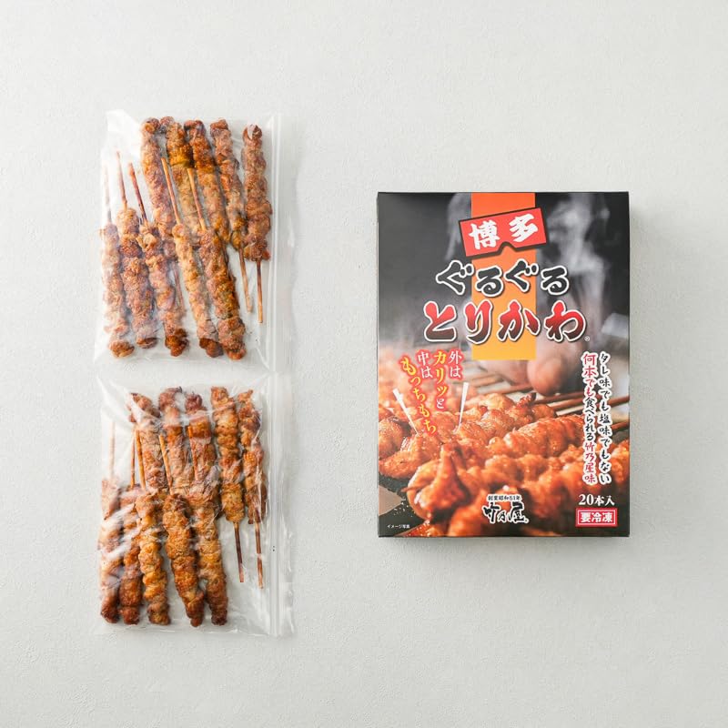 Amazon.co.jp: 博多 ぐるぐる とりかわ 60本（20本×3箱） : 食品・飲料