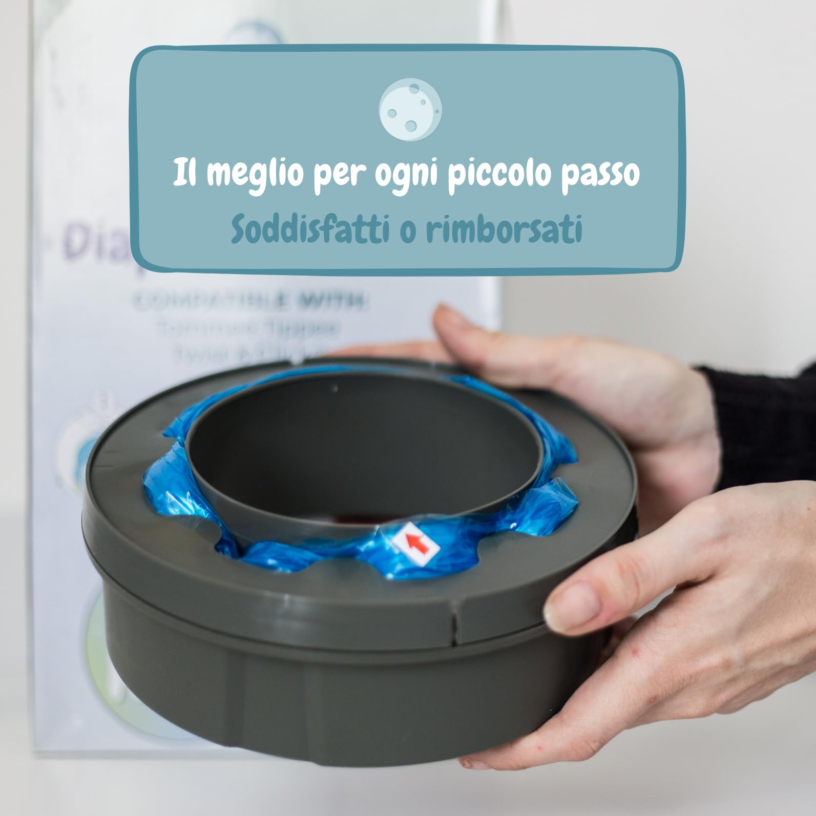 Ricarica Compatibile con Sistema di Smaltimento Avanzato per Pannolini Tommee Tippee Twist and Click. Confezione da 5 Ricariche Profumate, Facili e Convenienti