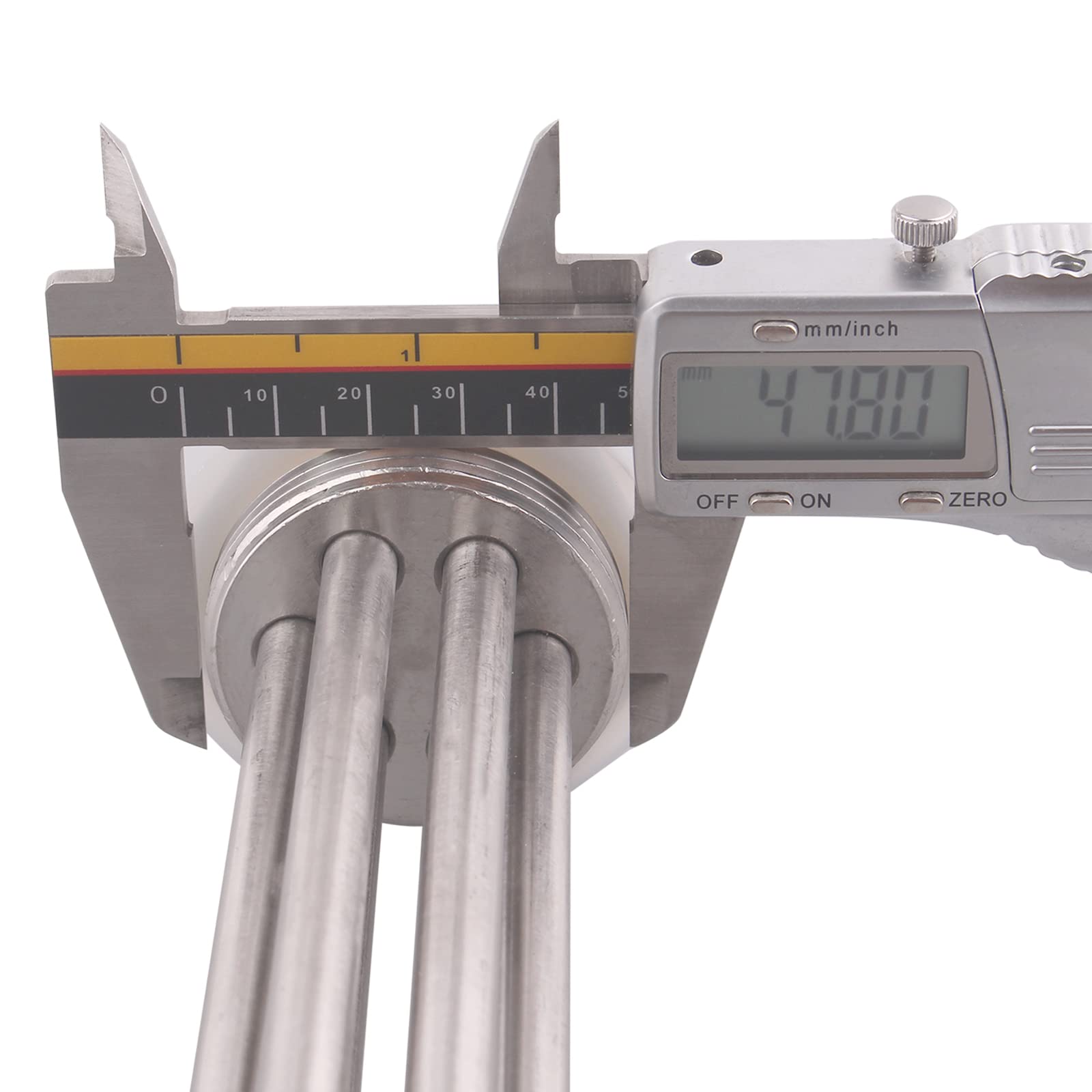 DERNORD 220V 3000W 1-1/2 Zoll Heizelement U Typ Elektrische Brühwasser Heizung BSP Gewinde Edelstahlflansch
