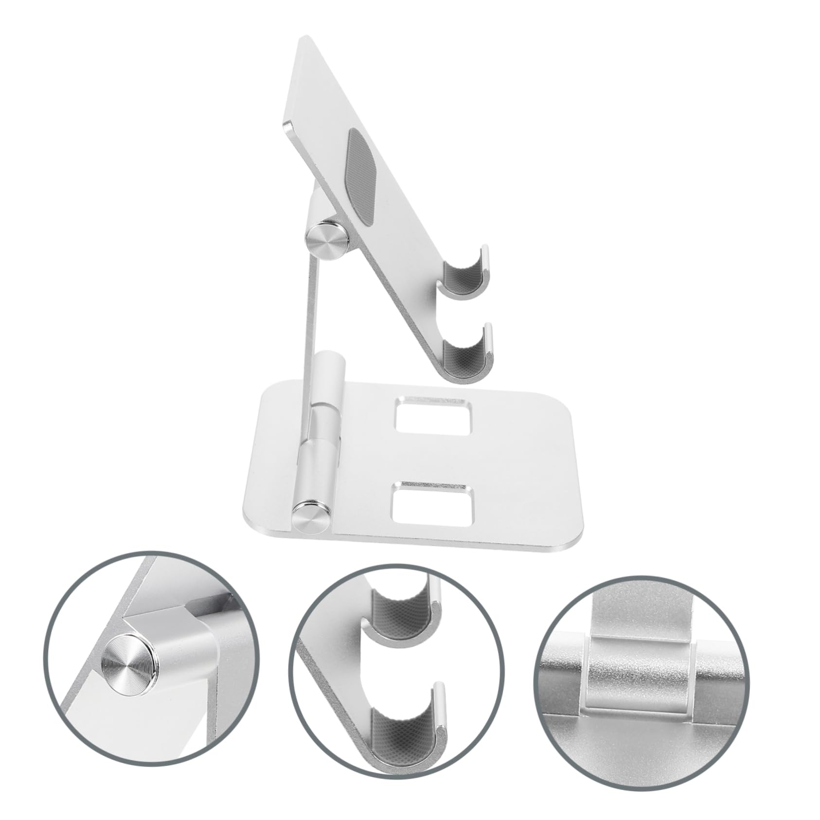 1pezzi Supporto Da Scrivania Per Smartphone e Tablet Pc Alluminio Design Multifunzionale Per Ufficio e Casa