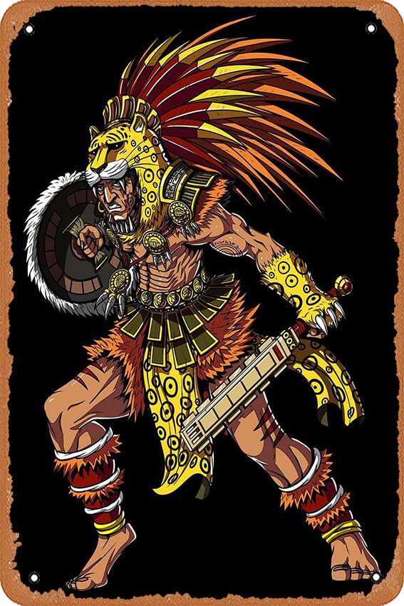 Amazon.co.jp: muecddoa アステカ ジャガー 戦士 古代文明 レトロ