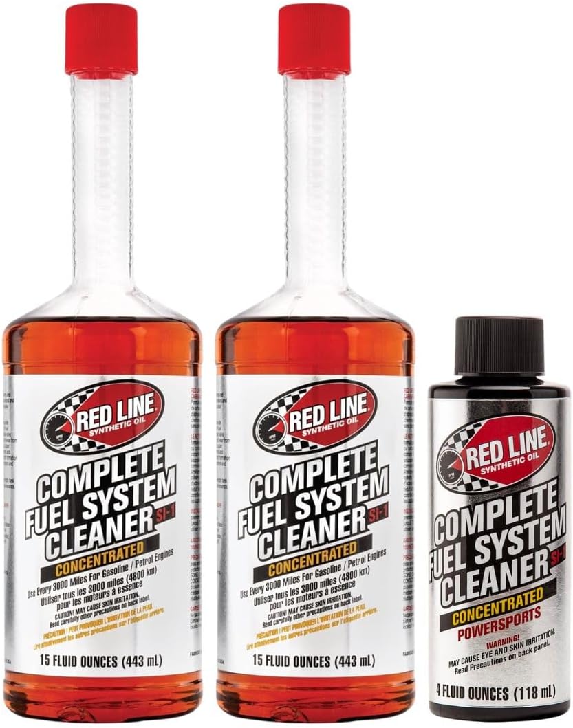 Red Line 60103 and 60102 SI-1 Complete Fuel System Cleaner, Cleans and Prevents Corrosion in Fuel Systems, Cleans Injectors, Carburetors, Valve and Combustion Chamber