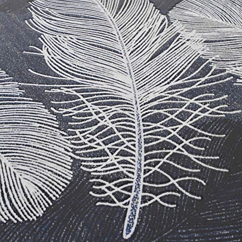 MACOShopde by MACO Möbel Raburg Mosaiktisch Mayla in BLAU-WEIß-Feder - Metallgestell in SCHWARZ, Gartentisch, rund, 60… – Bild 5