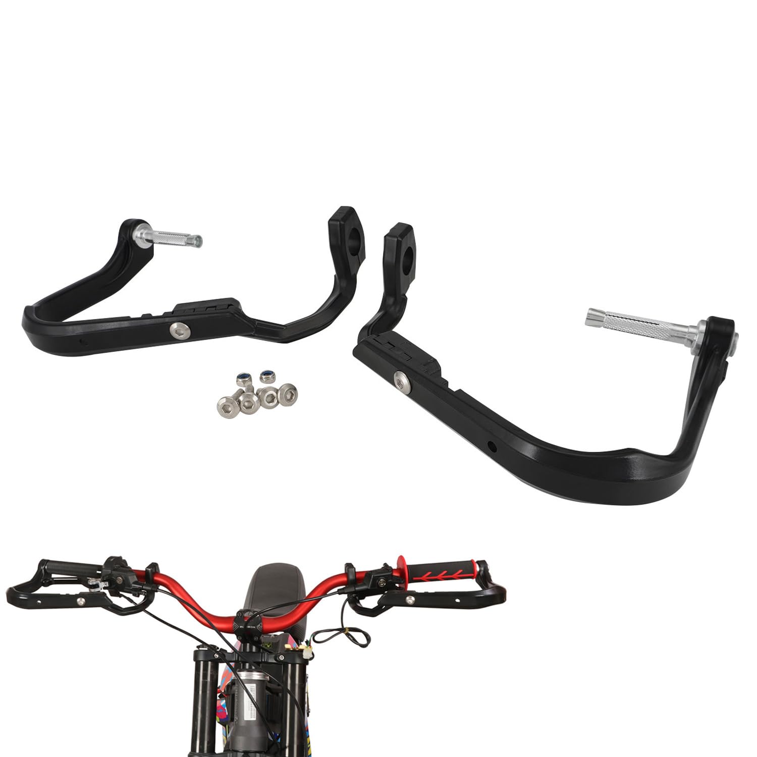 Protège-mains Guidon VTT CLISPEED - 1 Paire - Plastique PP Robuste - Installation Facile - Couleur Bleu