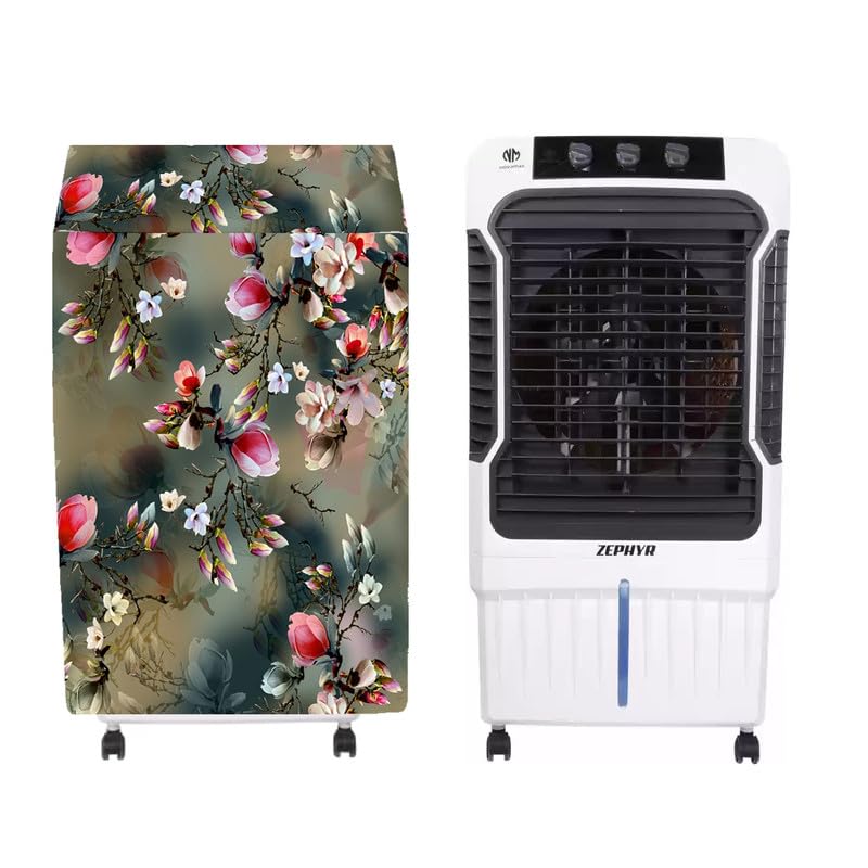 Image of Cooler Cover Compatible for Novamax Zypher 90-Litres Desert Air Cooler Waterproof, Dustproof, Size (LXBXH) 66 X 52 X 116 Cm, Green.