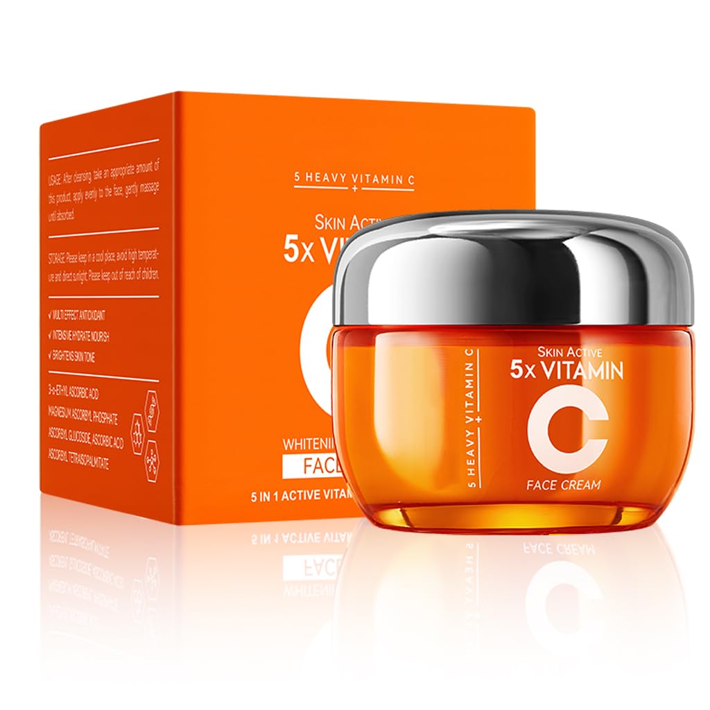 Vitamin C Face Cream, Moisturiser Face Women with Hyaluronic Acid & Vitamin C