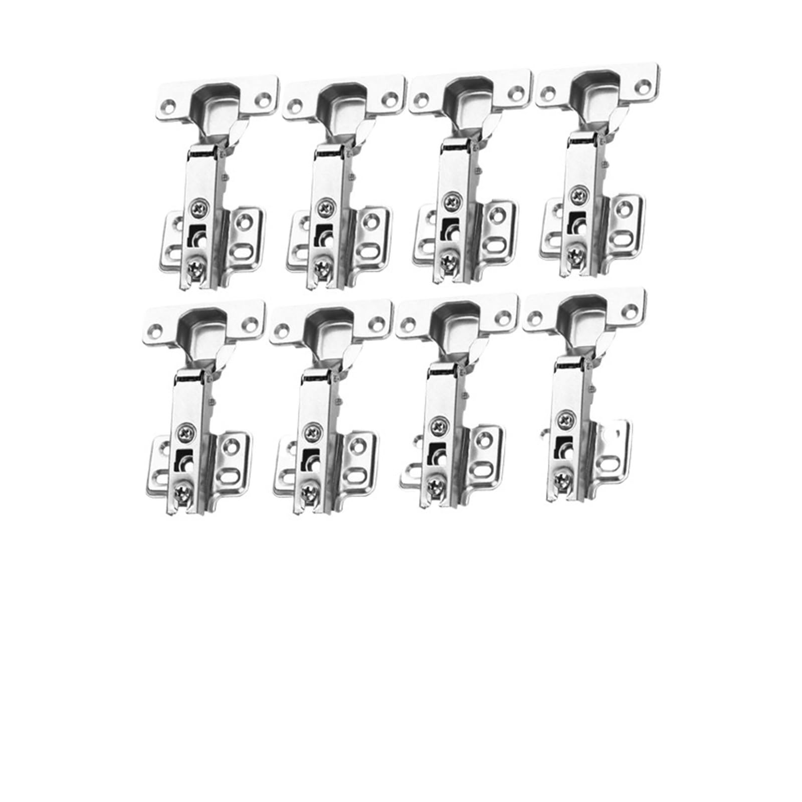 Kgdchyiplj 8Pcs Generic Soft Close Hidden Cabinet Hinges Stainless Steel With Screws(8Pcs)