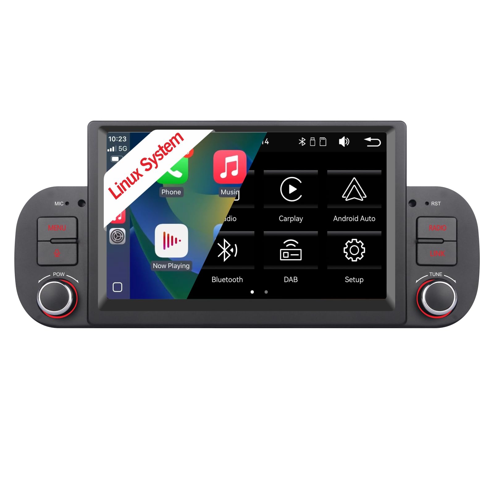 Car Stereo Android 13 Autoradio Android 13 Per Fiat Panda 2013-2020 - Wireless CarPlay 2+64GB Con GPS E Camera Carplay Auto