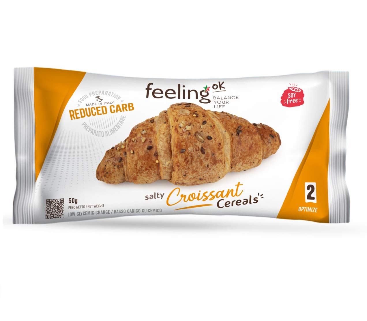 Feeling Ok Croissant Optimize Stage 2 (Salty Cereals), 10 Pezzi