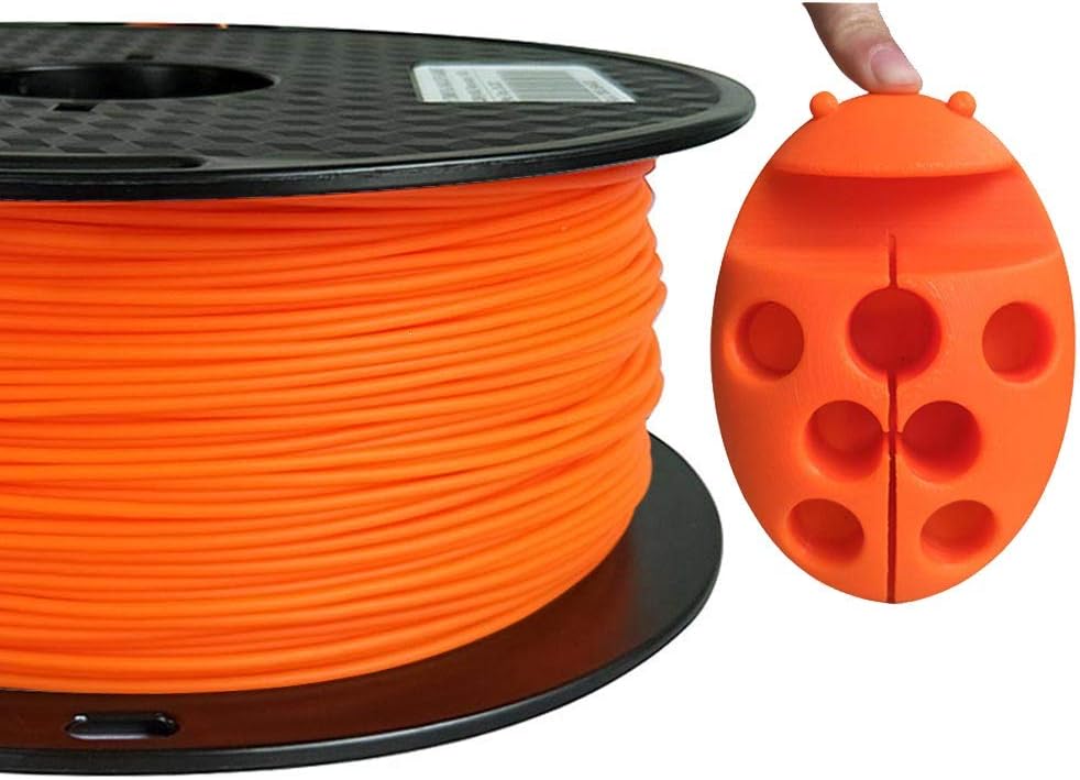 CC3D PLA Max PLA+ Filament 1.75 mm 3D Printer Filament 1KG 2.2LBS Spool 3D Printing Material Strength Than Normal PLA Pro Plus Filament (Flame Orange)