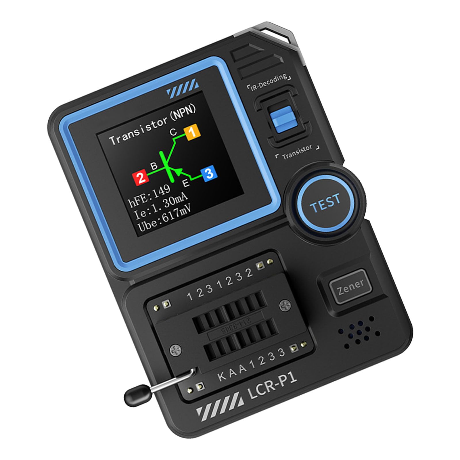 Kalttoy Compactly Digital Component Transistor Tester Analyzers For Accurate Resistance Capacitance Measurement Multifunction High Accuracy Meter