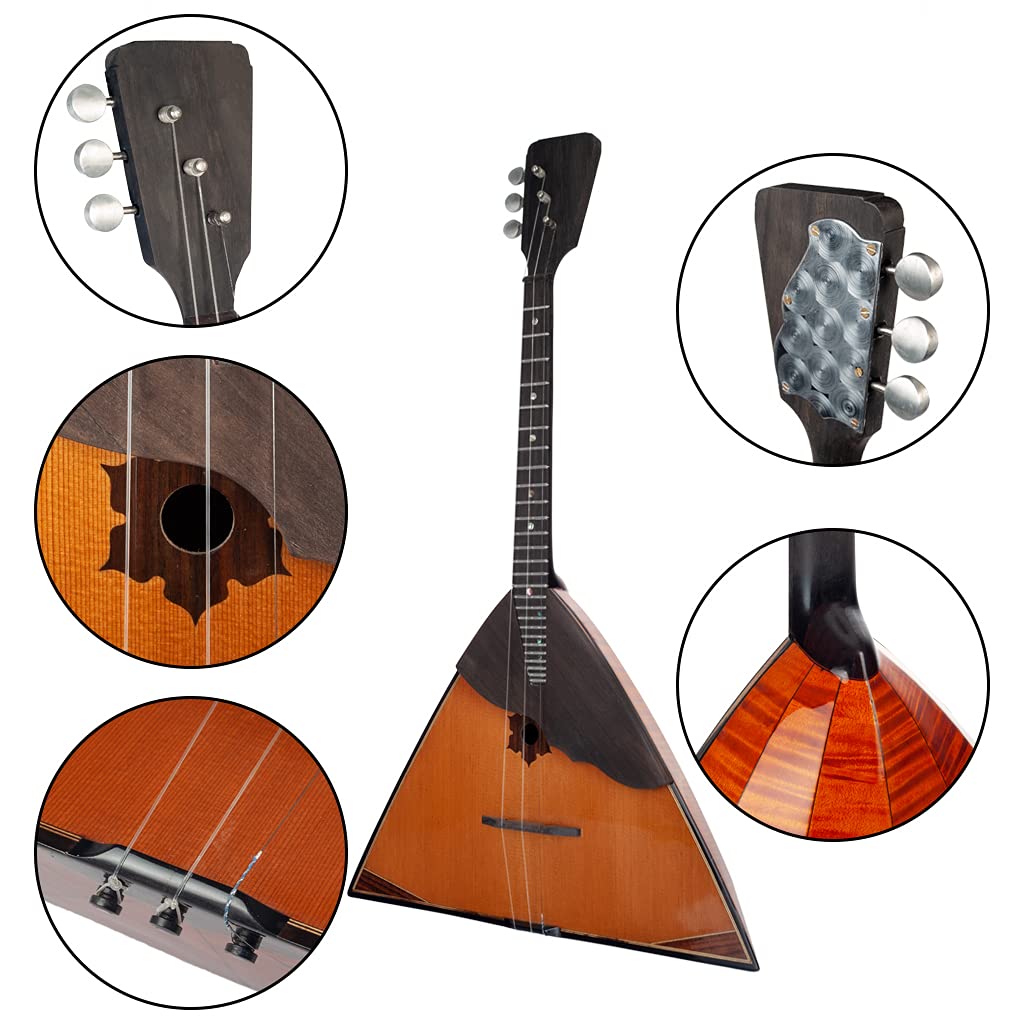 Amazon.co.jp: Saras NAOMIバラライカスプルースロシア楽器三角