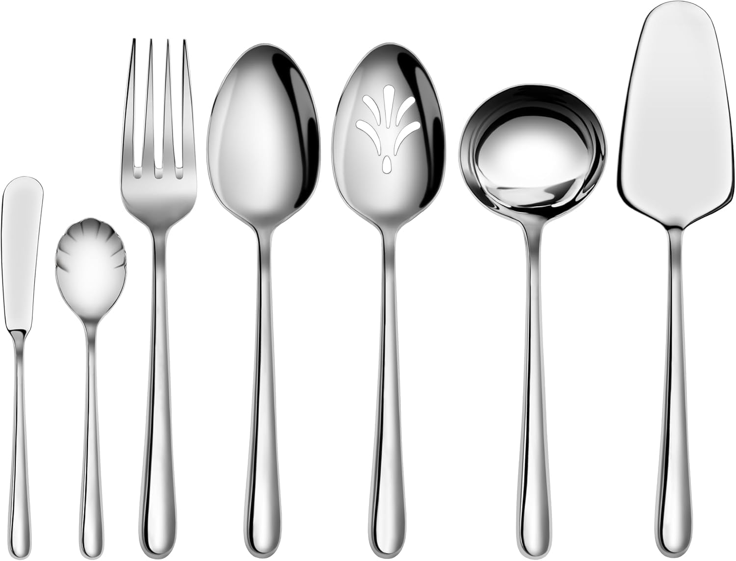 Artaste Rain II Forged Stainless Steel 7-Piece Hostess Flatware Set